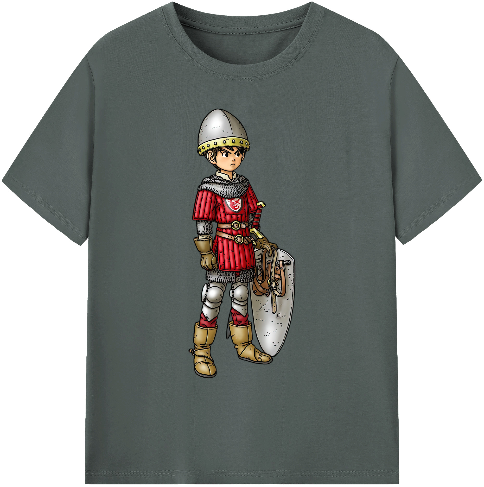 （画像用） ドラゴンクエスト Doragon Kuesuto Dragon Quest 綿100％ メンズ半袖Tシャツ｜肌触りやわらか＆通気性